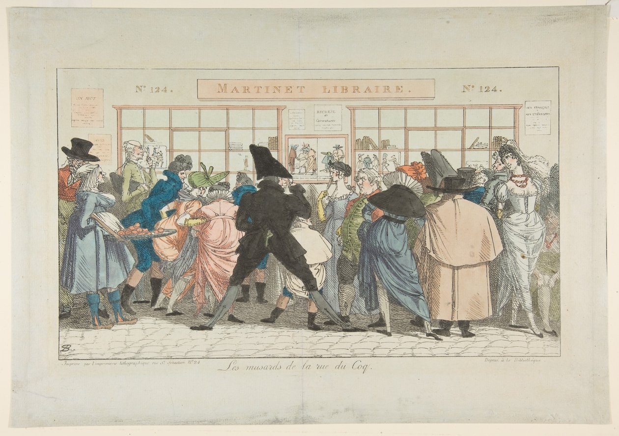 Dawdlers z Rue du Coq Dawdlers z Rue du Coq, 1805. od Pierre Nolasque Bergeret
