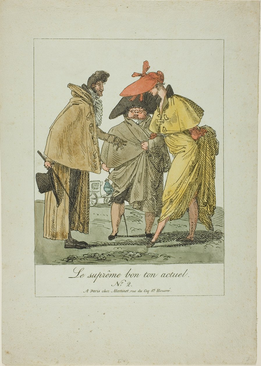 Talíř dva z The Supreme Current Fashion od Pierre Nolasque Bergeret