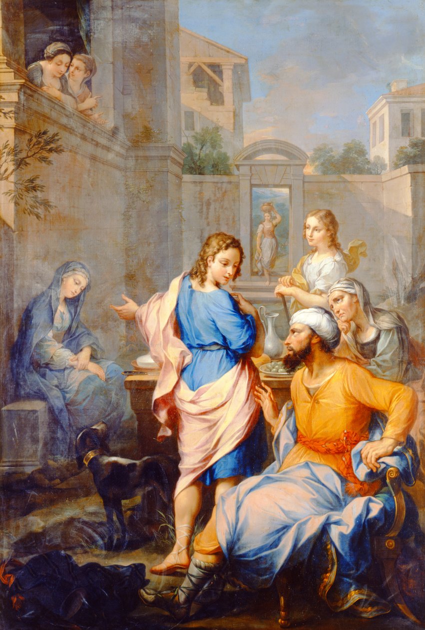 Tobias žádá Raguela o svou dceru, Sarah, ruku v manželství, 1733 od Pierre Parrocel