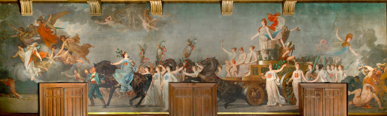 Freska ""Triumf republiky"" od Pierre Paul Lêon Glaize