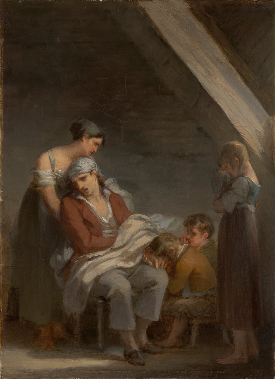 Zarmoucená rodina od Pierre Paul Prud