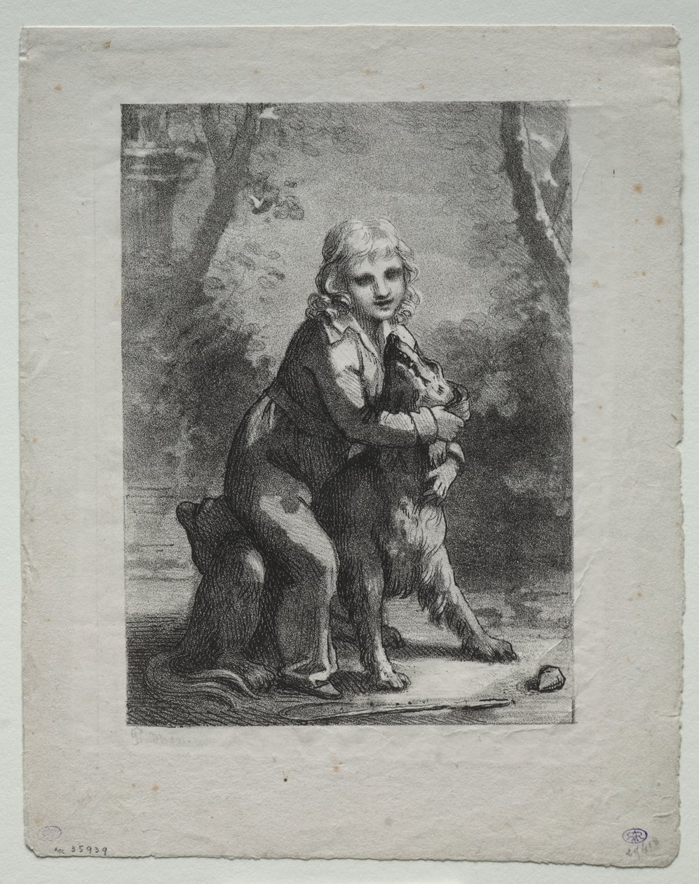 Chlapec se psem od Pierre Paul Prud