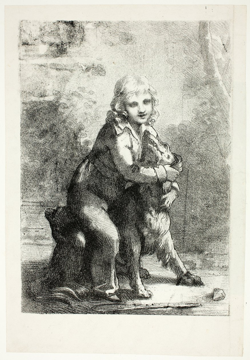 Dítě se psem od Pierre Paul Prud