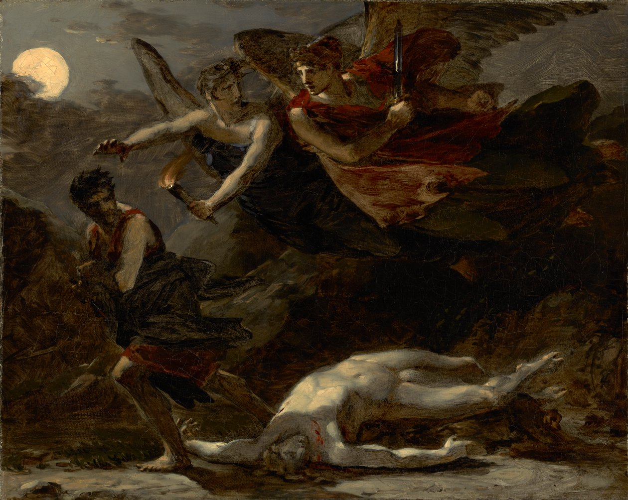 Spravedlnost a božská pomsta pronásledují zločin, c.1805-6 od Pierre Paul Prudhon