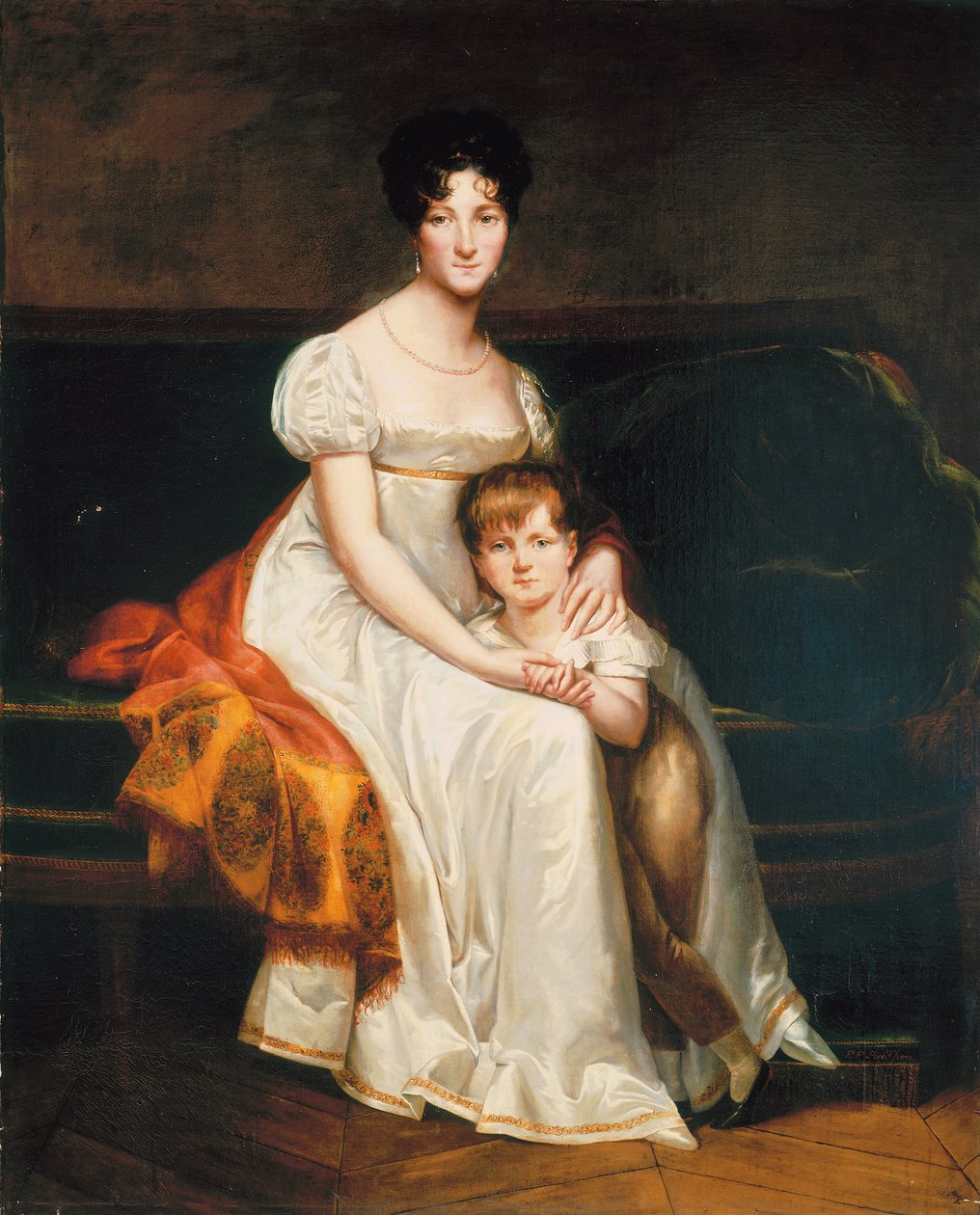 Portrét dámy, údajně Louise Catherine Eleonore de la Plaigne, 1814 od Pierre Paul Prudhon