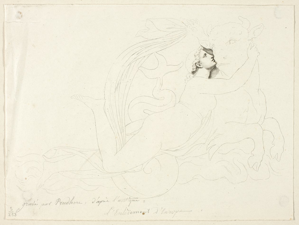 Znásilnění Evropy od Pierre Paul Prud