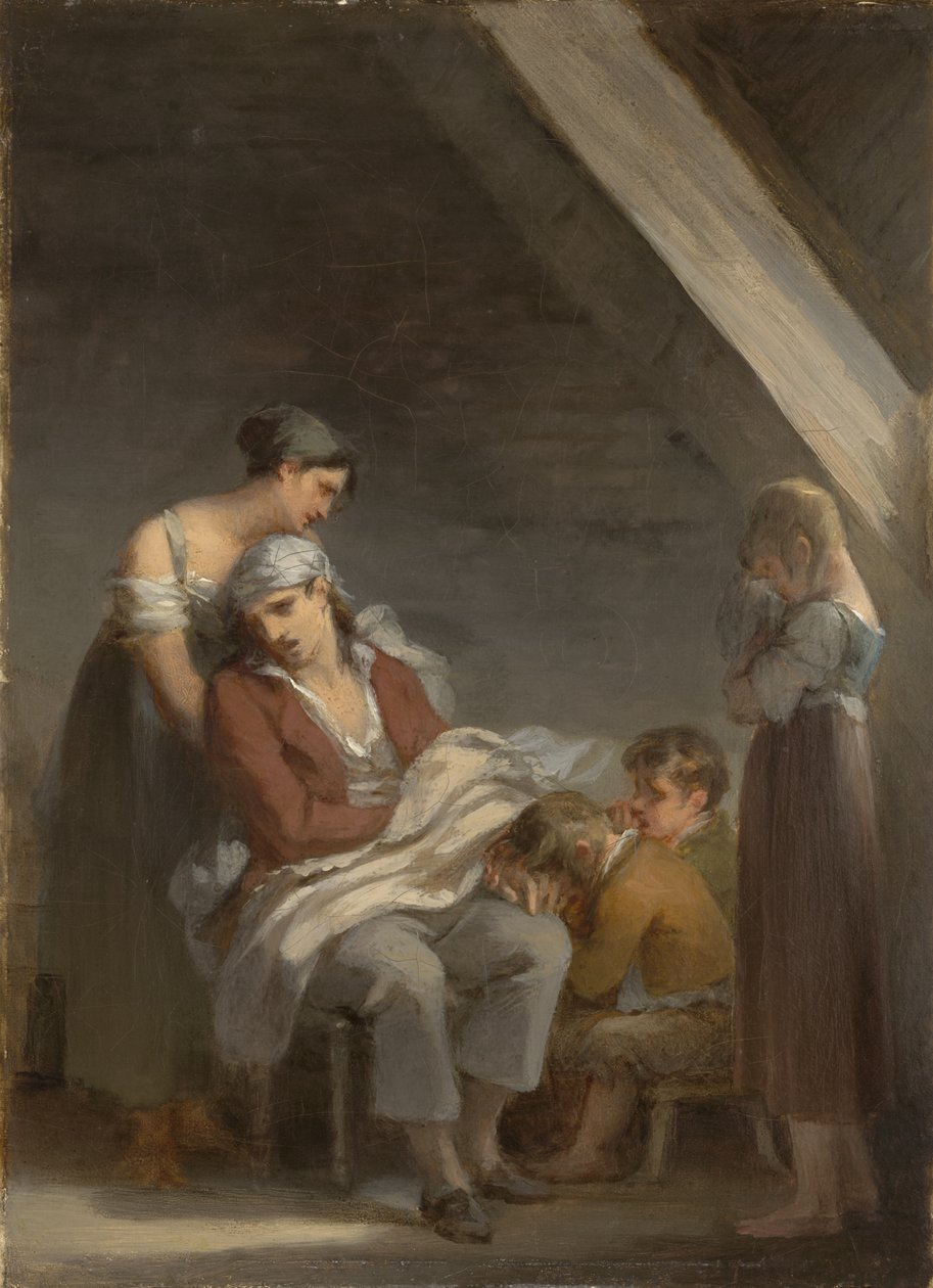 Smutkem zasažená rodina, 1821 od Pierre Paul Prudhon