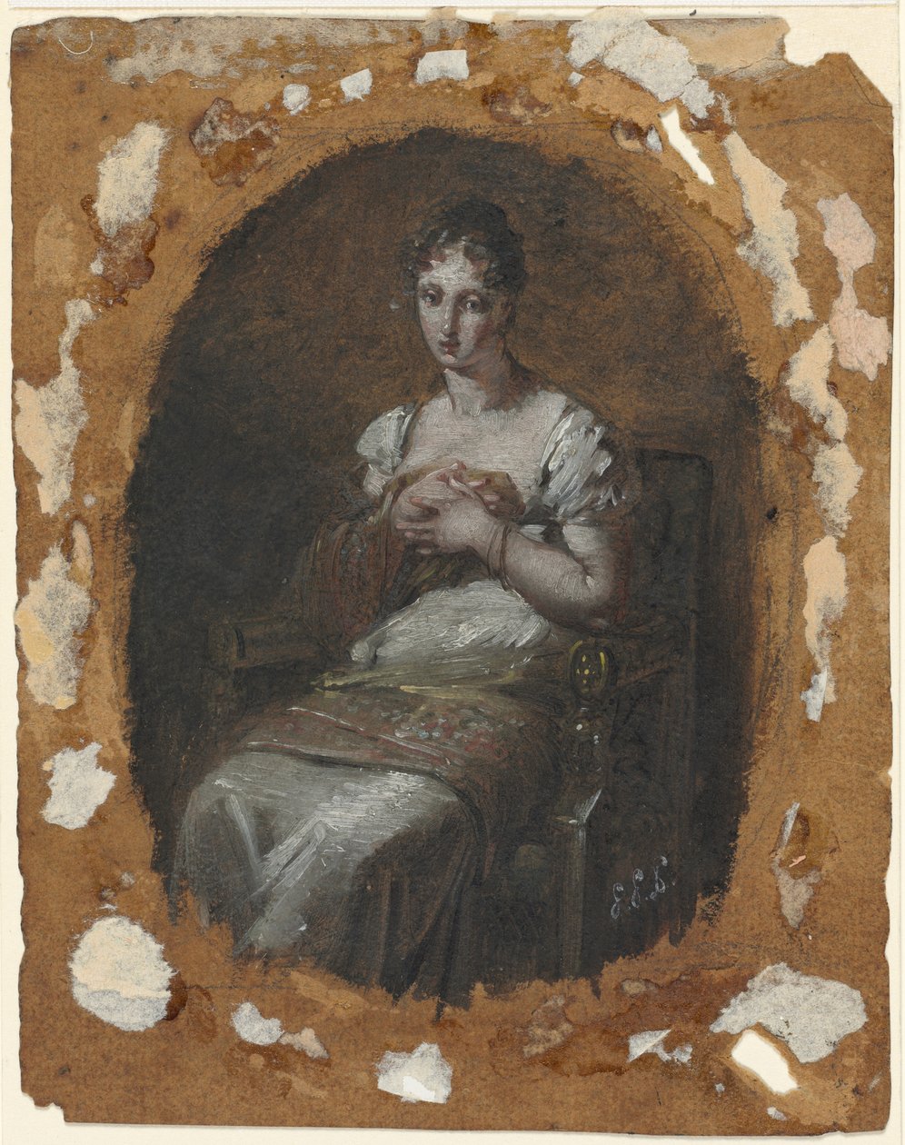 Mladá žena sedí od Pierre Paul Prud