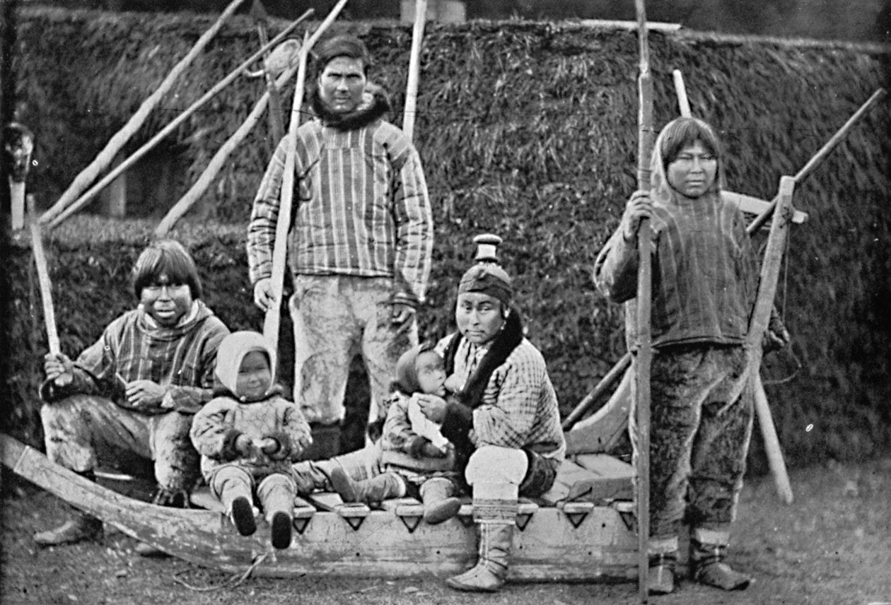 Eskymácká sáňkařská párty, 1912 od Pierre Petit