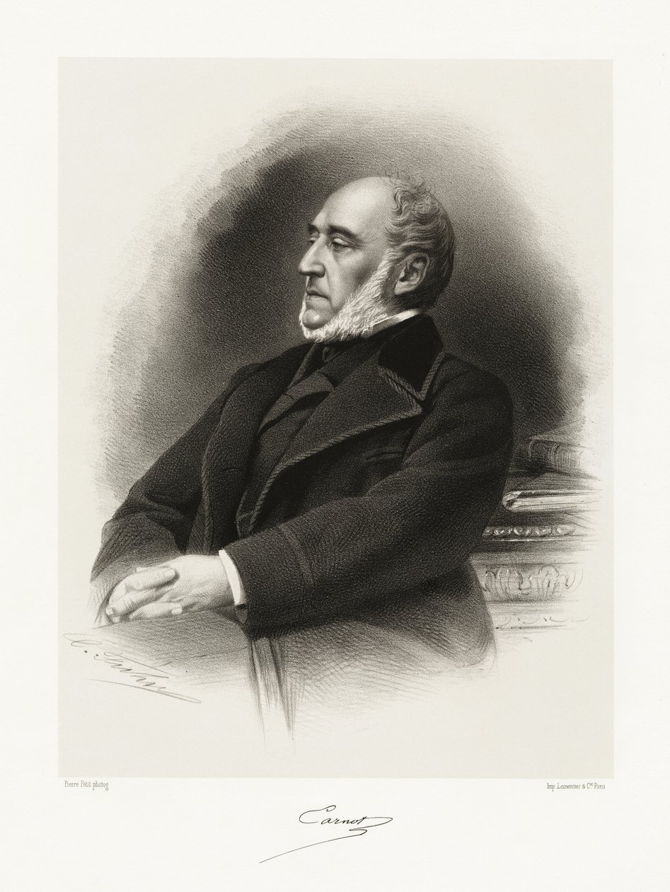 Lazare Hippolyte Carnot, 1865-66 od Pierre Petit