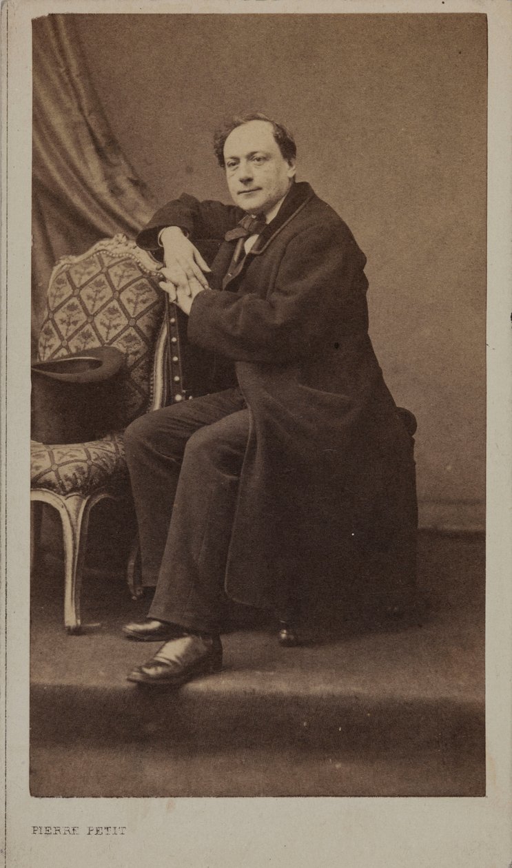 Portrét básníka Théodora de Banville 1823-1891. od Pierre Petit