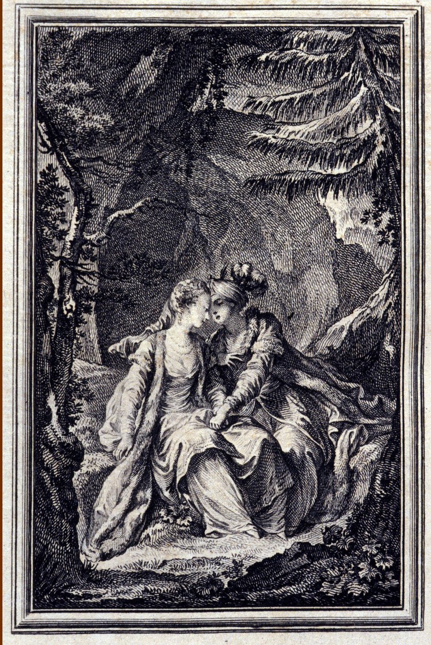 Snoubenka krále Garbe - v „“ Příběhy a povídky ve verších““ od Jean La Fontaine. 1776. Ilustrace P. P. Choffard. od Pierre Philippe Choffard