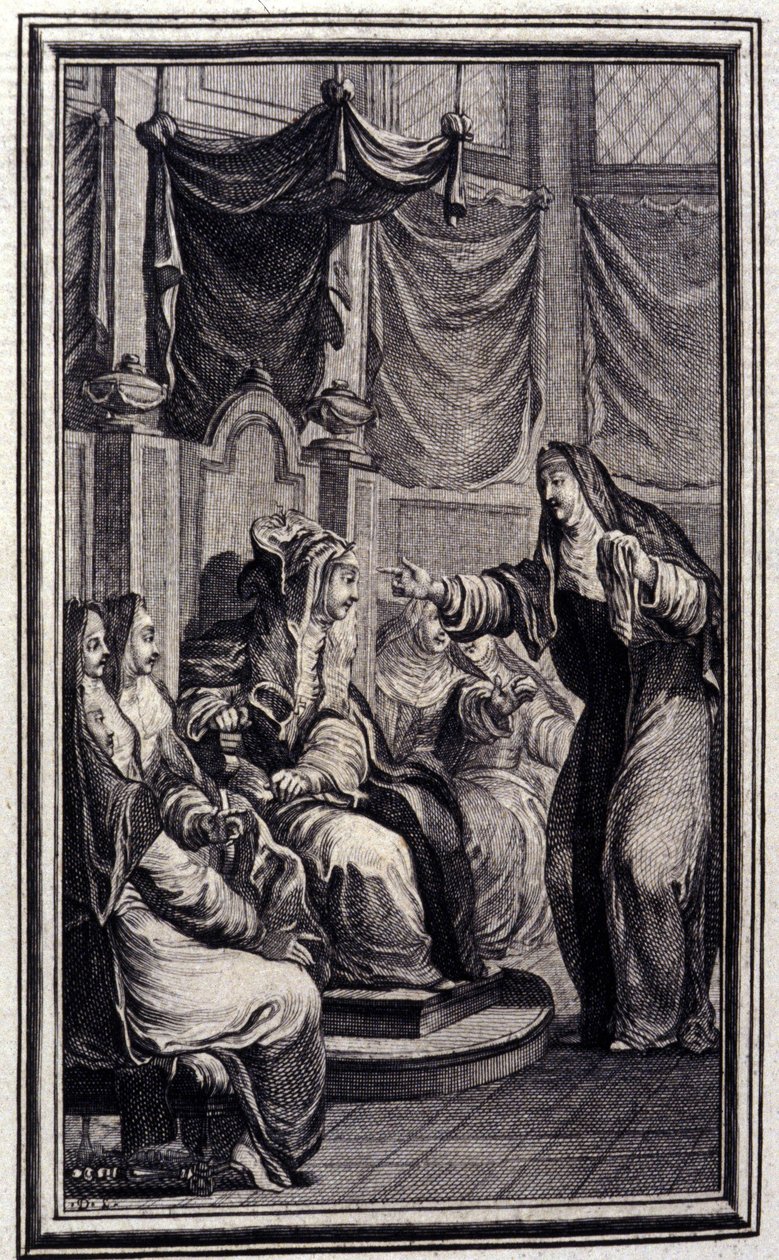žaltář - ve "Veršovaných povídkách a příbězích" Jeana La Fontaina. 1776. Ilustrace P.P. Choffard. od Pierre Philippe Choffard