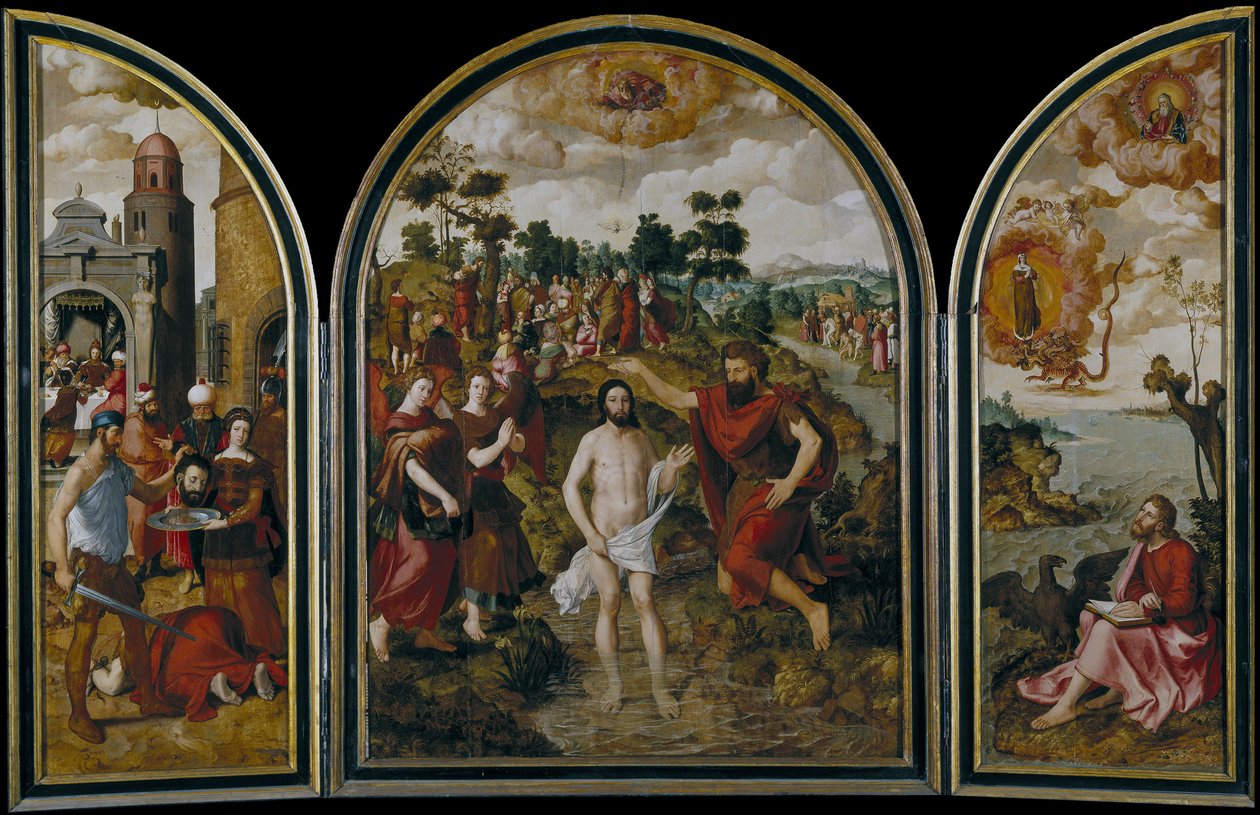 Triptych svatého Jana Křtitele, 1549 od Pierre Pourbus