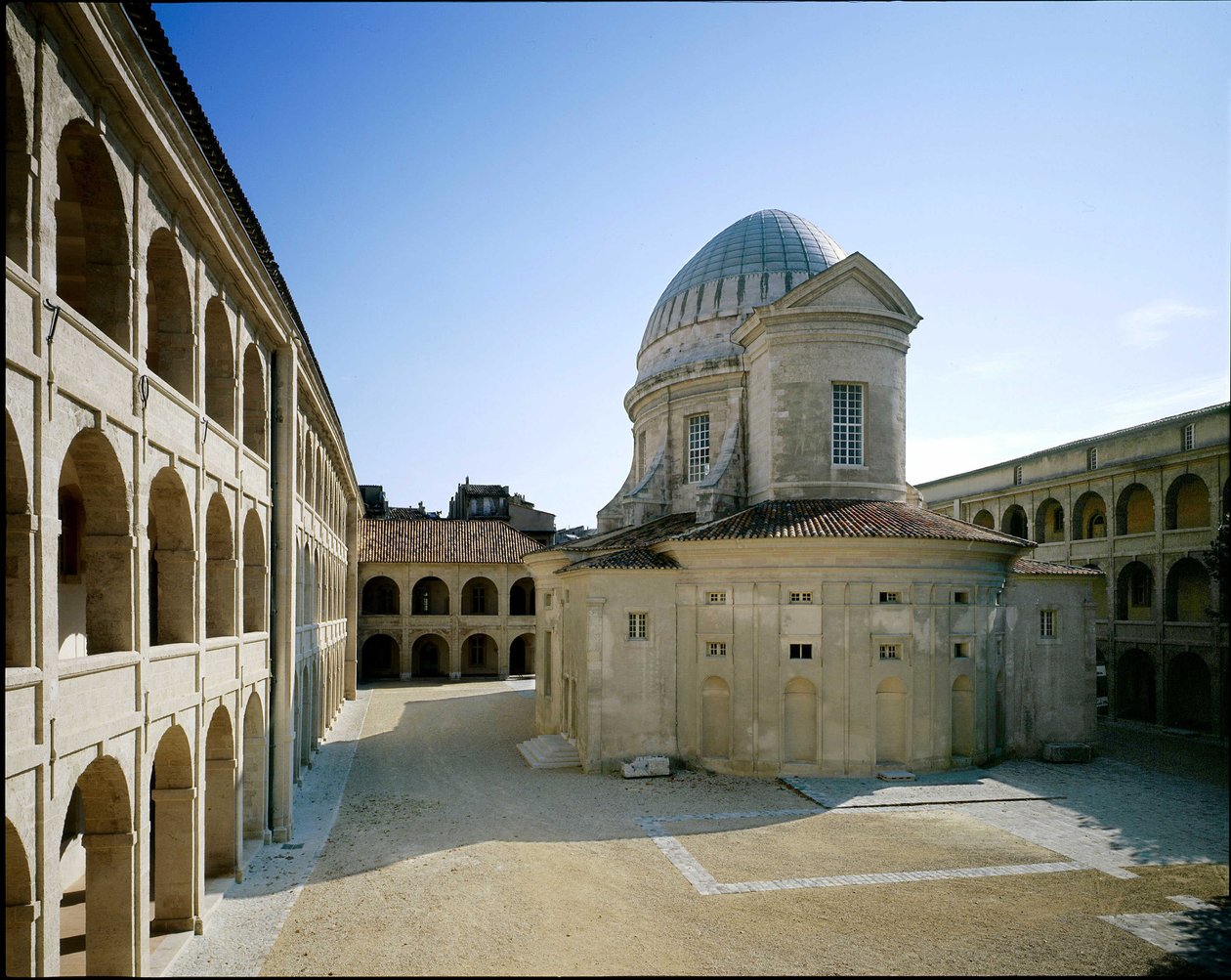 Kostel La Vieille Charite, klášter Marseille, Francie. Barokní architektura, Pierre Puget od Pierre Puget