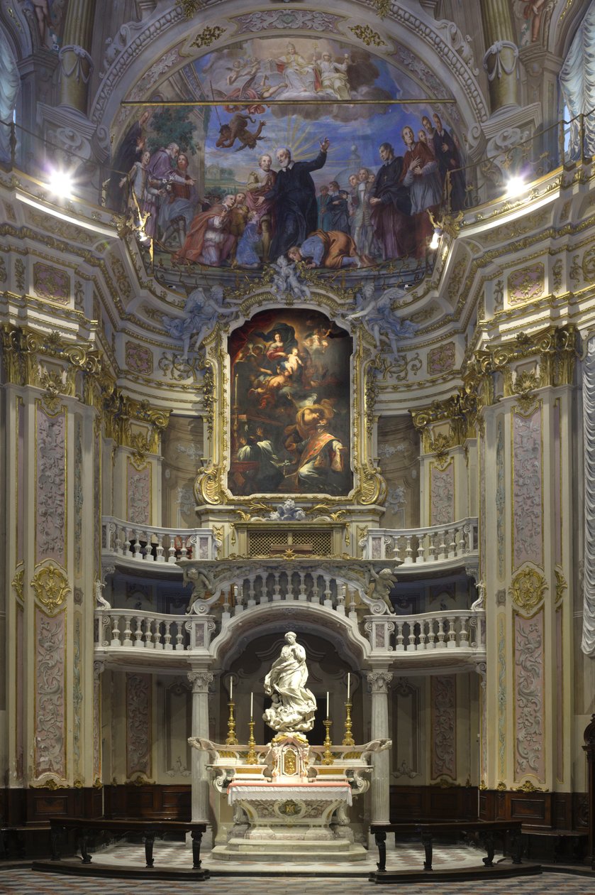 Neposkvrněné početí, Santa Maria Immaculate umístěná na oltáři scénografické kaple 1669-70 od Pierre Puget