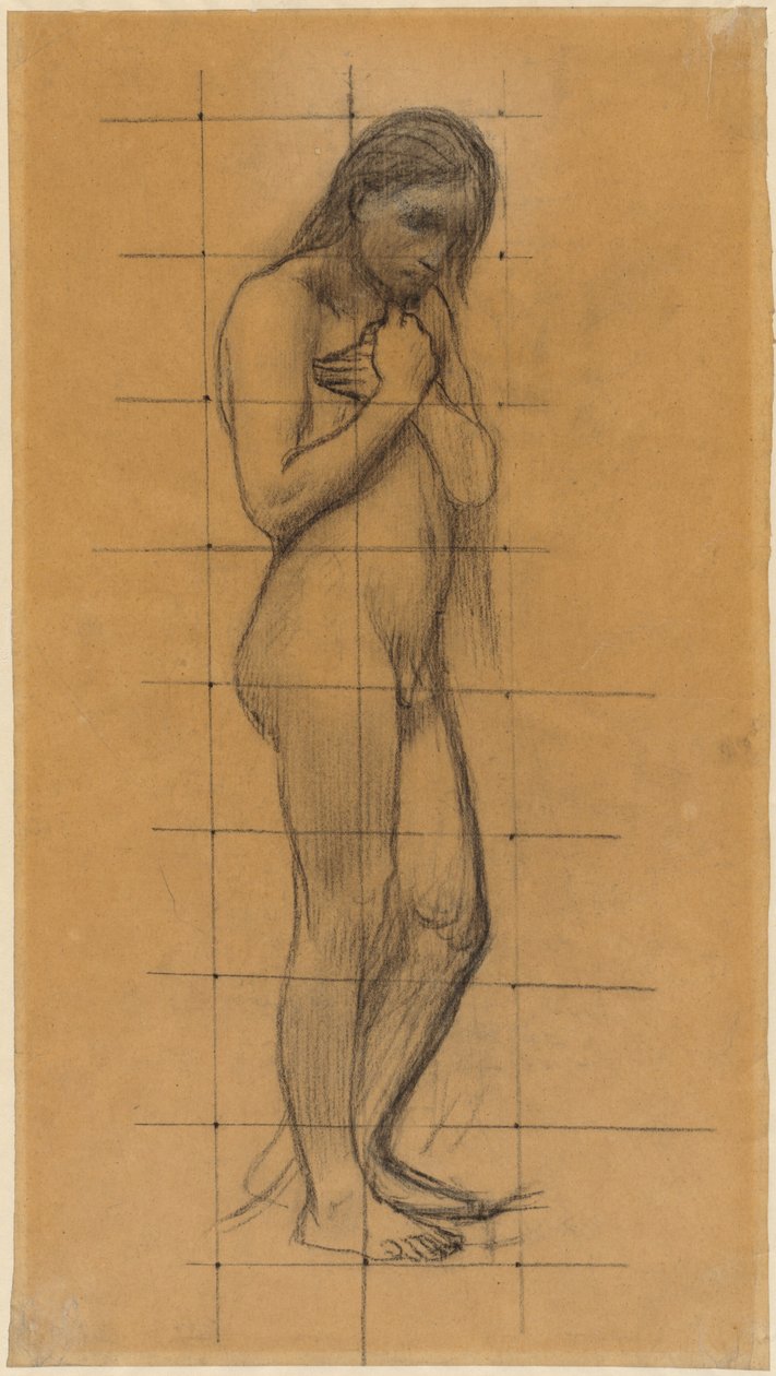 Stehender männlicher Akt od Pierre Puvis de Chavannes