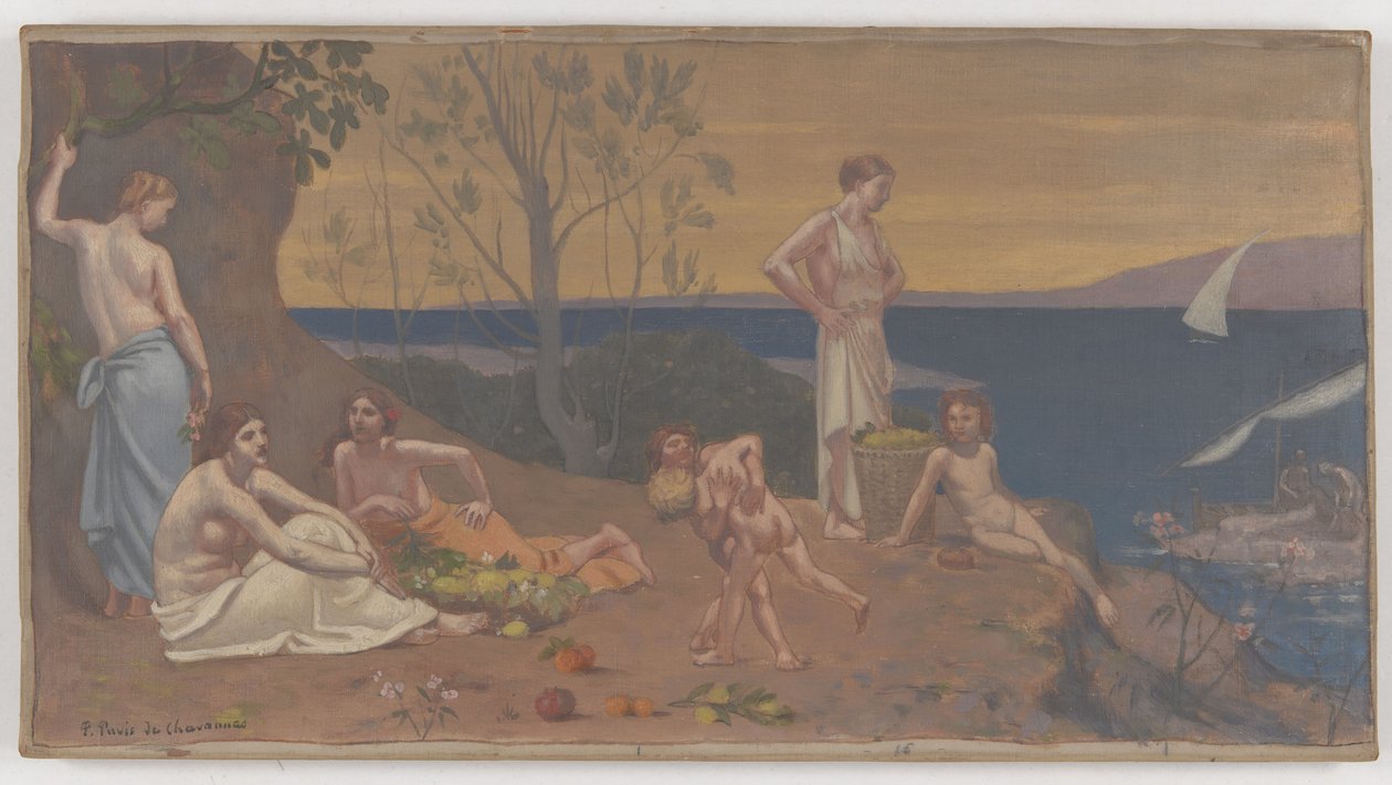 Příjemná země od Pierre Puvis de Chavannes