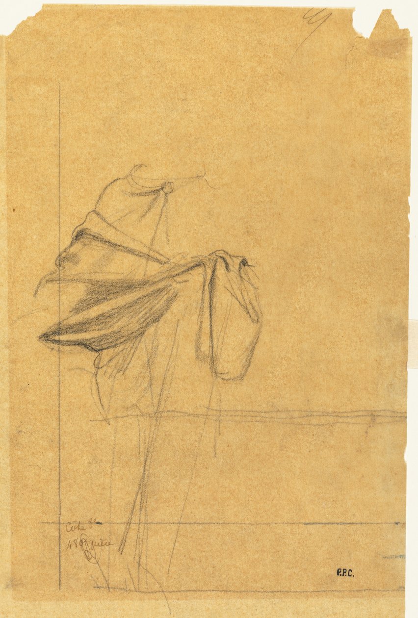 Studie soukenictví od Pierre Puvis de Chavannes