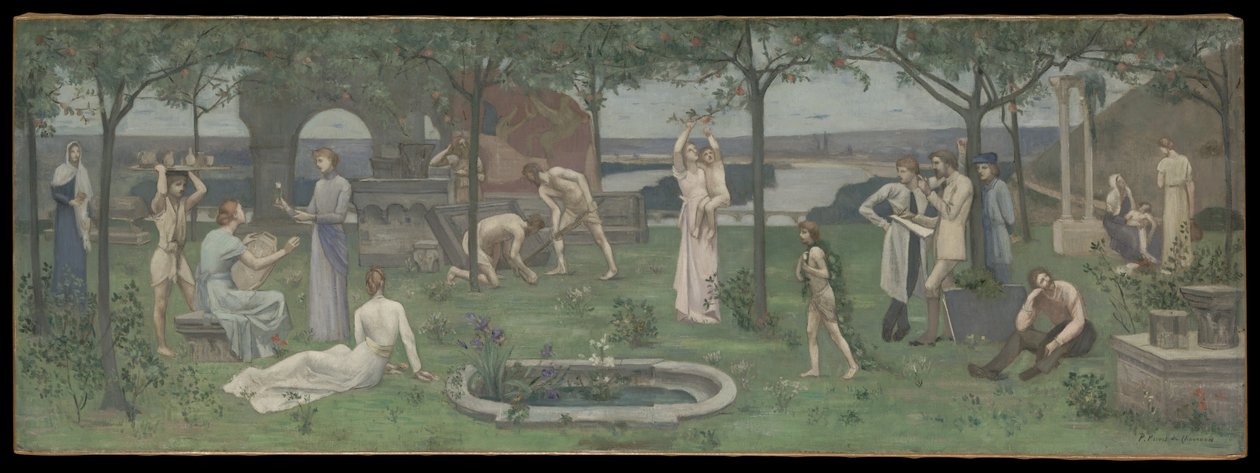 Inter artes et naturam (Mezi uměním a přírodou) od Pierre Puvis de Chavannes