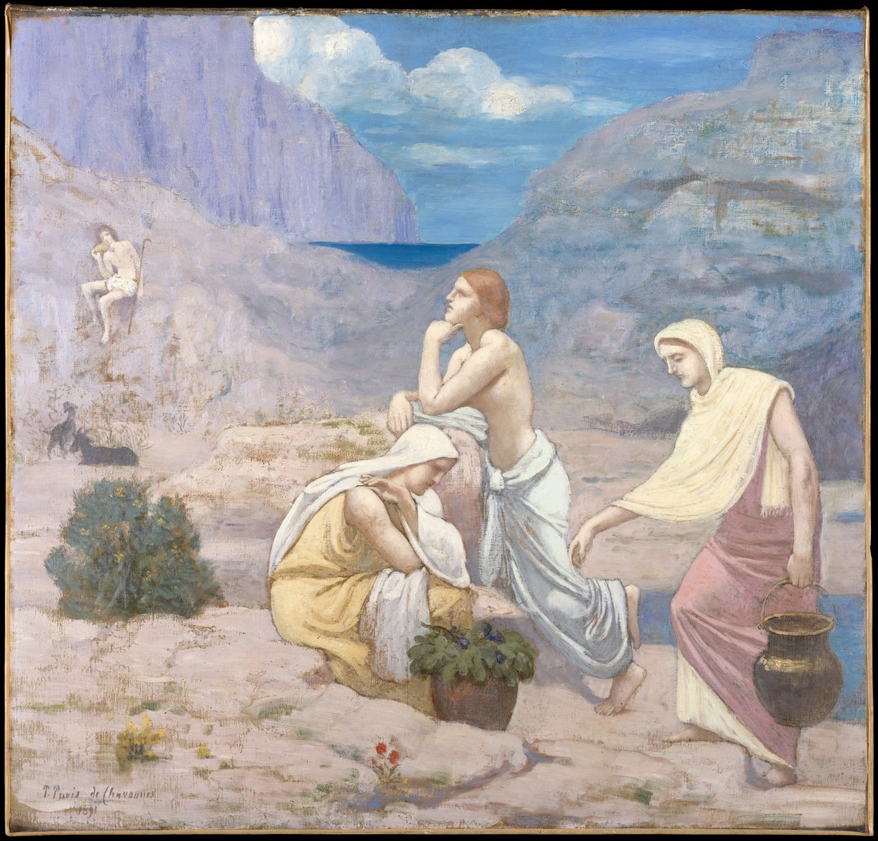 Ovčákova píseň od Pierre Puvis de Chavannes