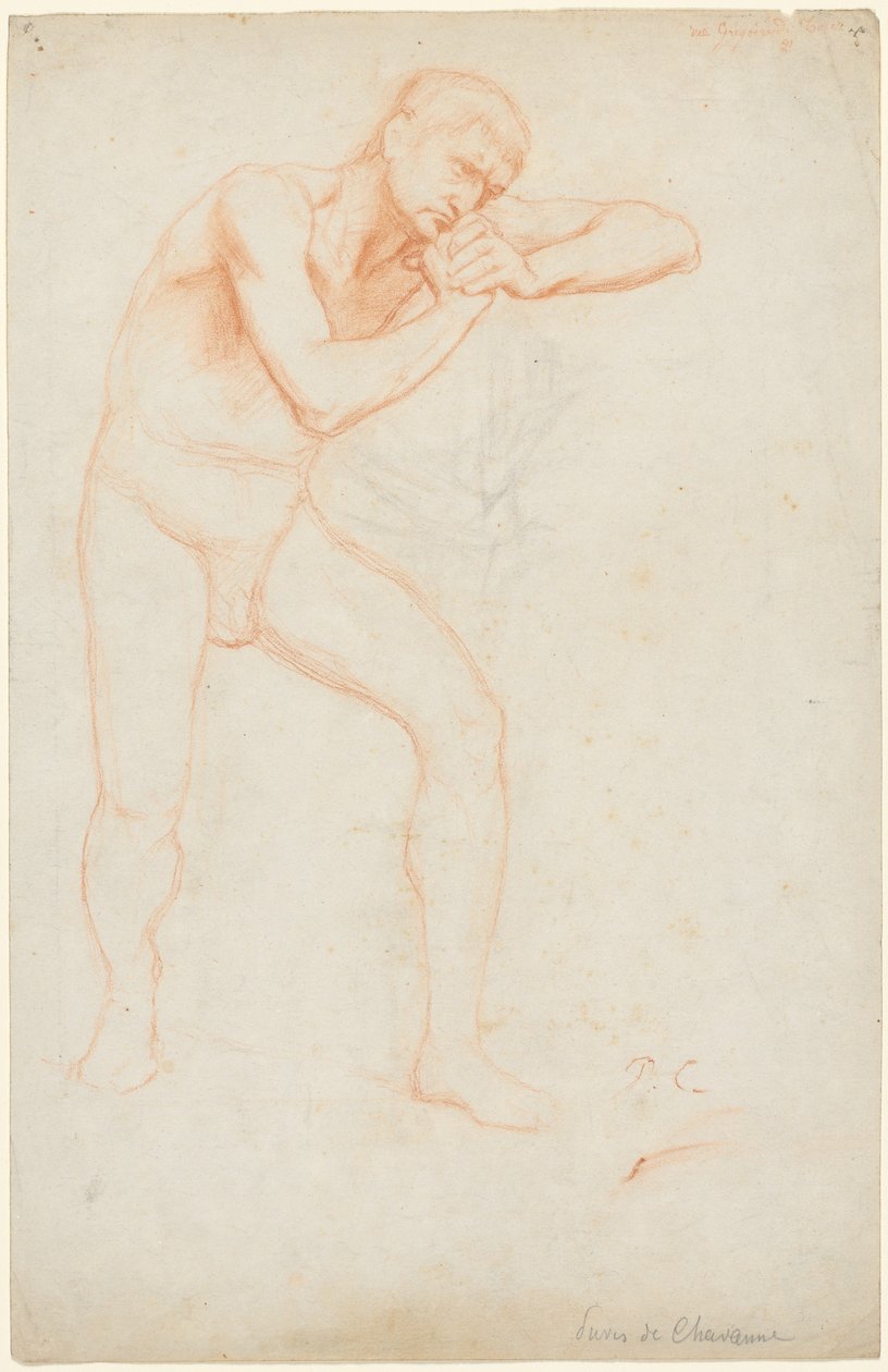 Mužský akt, 1891. od Pierre Puvis de Chavannes