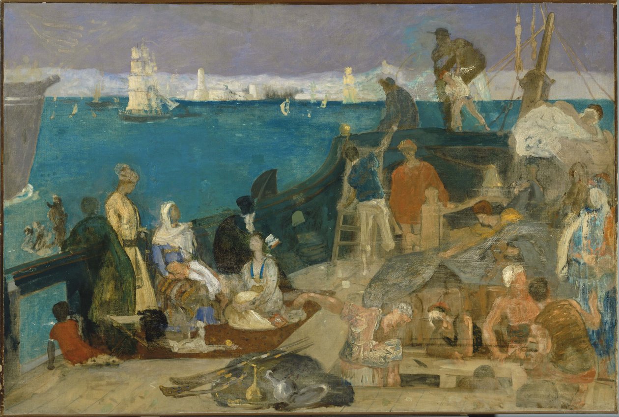 Marseille, brána do Orientu od Pierre Puvis de Chavannes