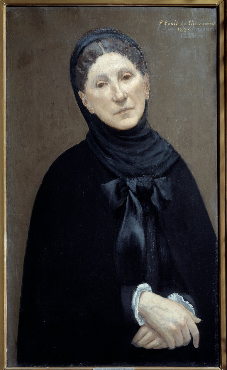 Portrét princezny Marie Cantacuzene, umělkyně "Obraz od Pierra Puvise de Chavannes od Pierre Puvis de Chavannes