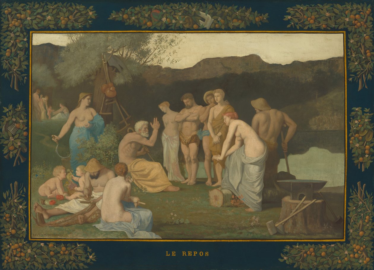 Odpočinek od Pierre Puvis de Chavannes