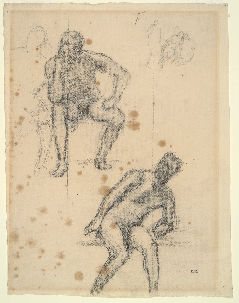 List figurálních studií od Pierre Puvis de Chavannes