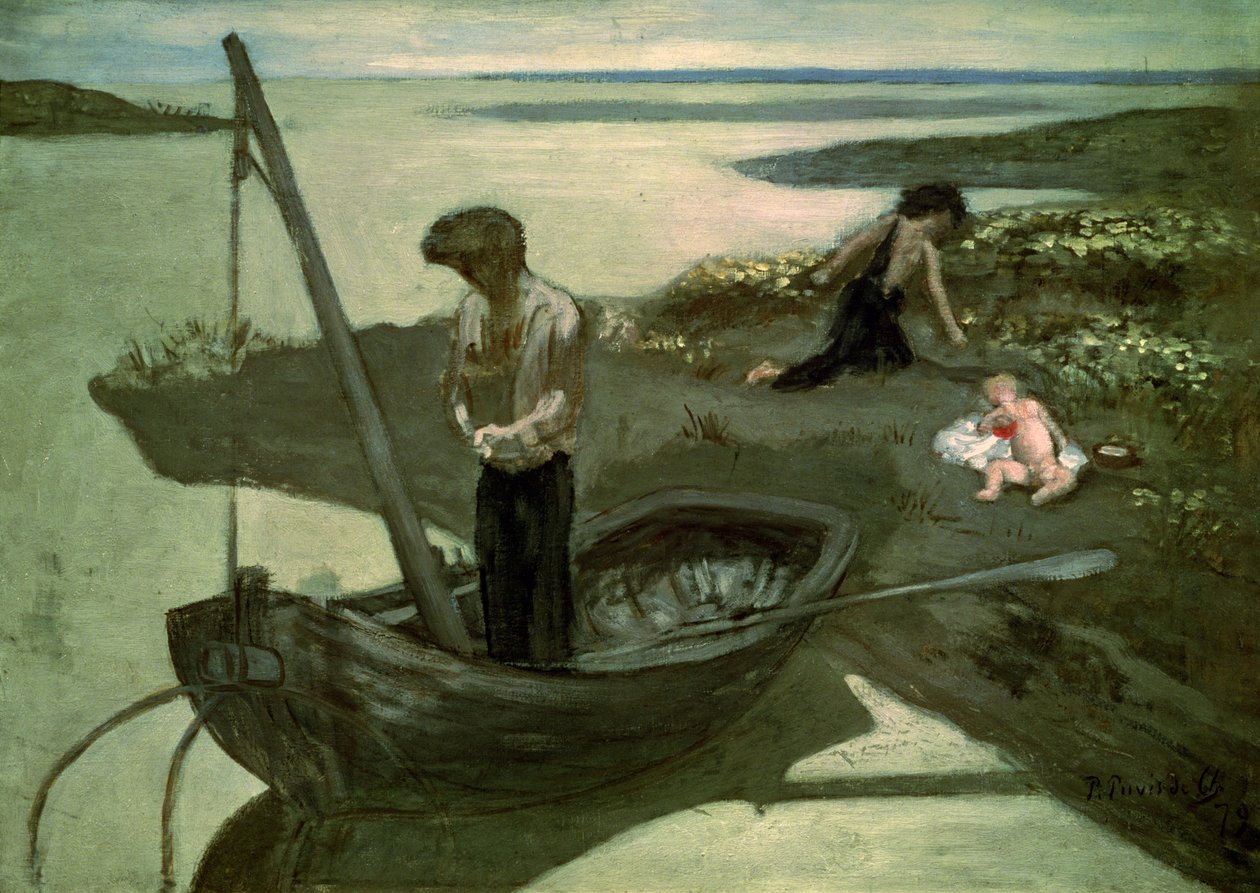 Skica pro chudého rybáře od Pierre Puvis de Chavannes
