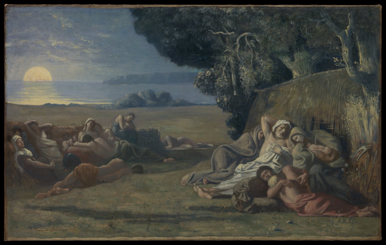 Spánek od Pierre Puvis de Chavannes