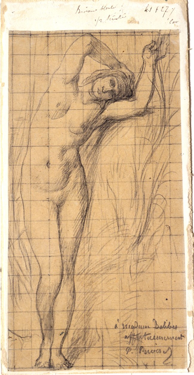 Studie für die Figur von "La Saône" od Pierre Puvis de Chavannes