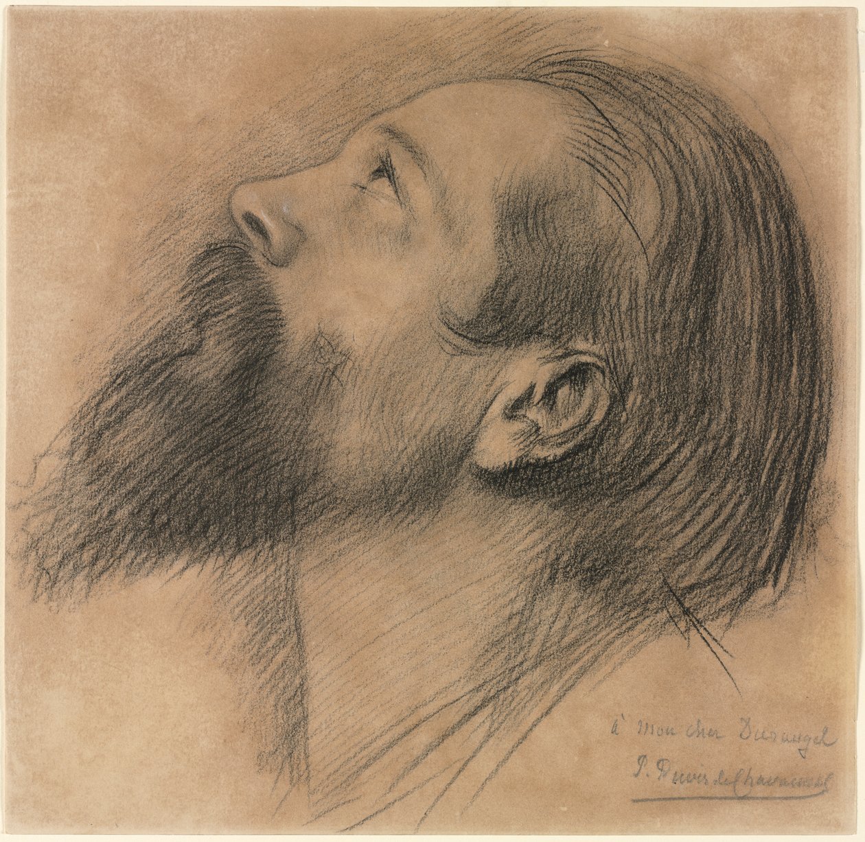 Studie pro vlys Sainte Geneviève od Pierre Puvis de Chavannes