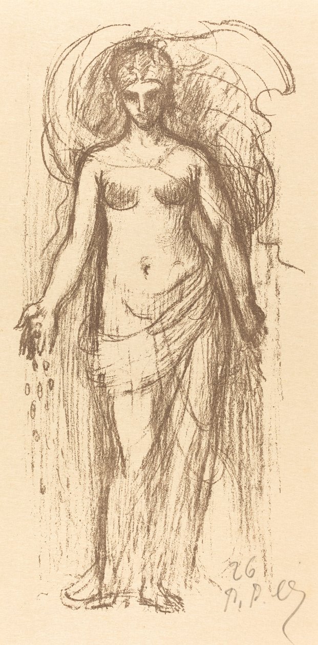Studium ženy (hojnost) od Pierre Puvis de Chavannes