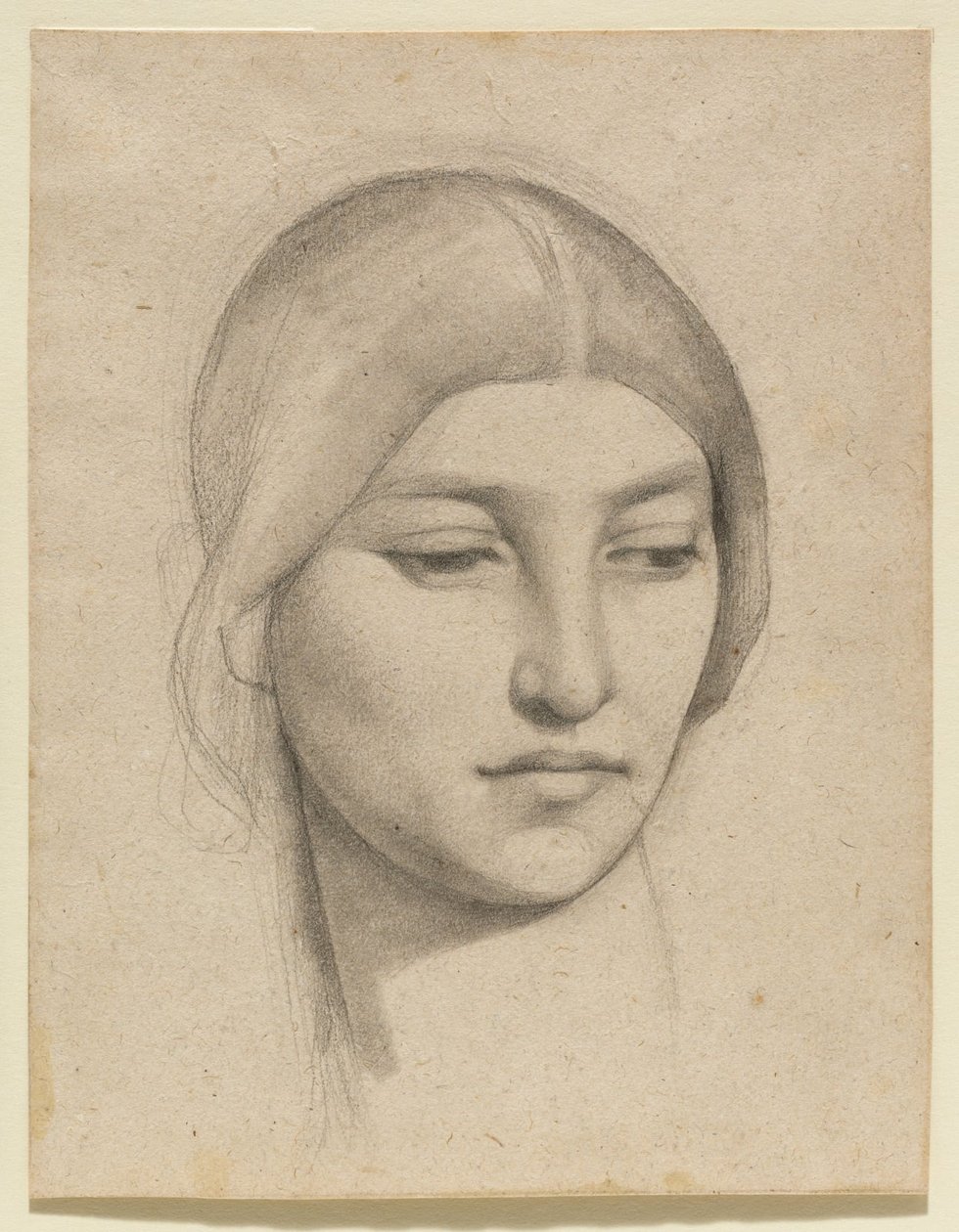 Studie ženské hlavy od Pierre Puvis de Chavannes