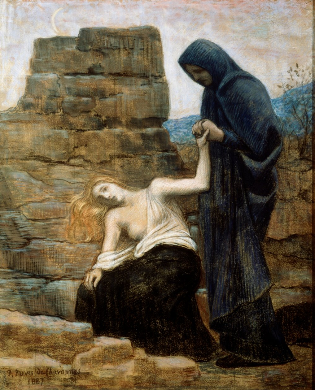 Soucit, 1887 od Pierre Puvis de Chavannes