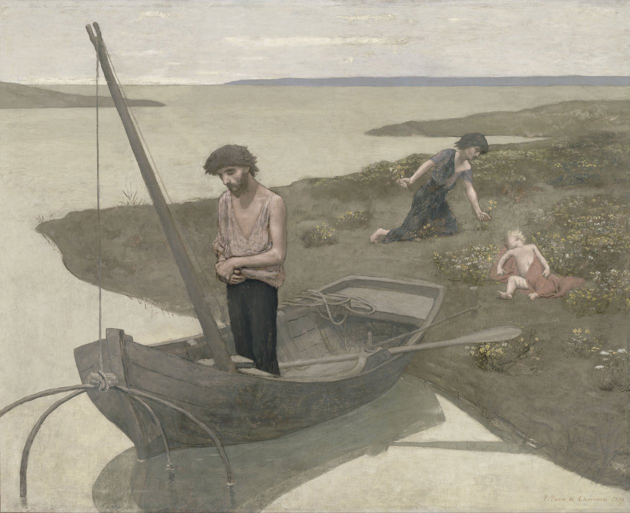 Chudý rybář, 1881 od Pierre Puvis de Chavannes
