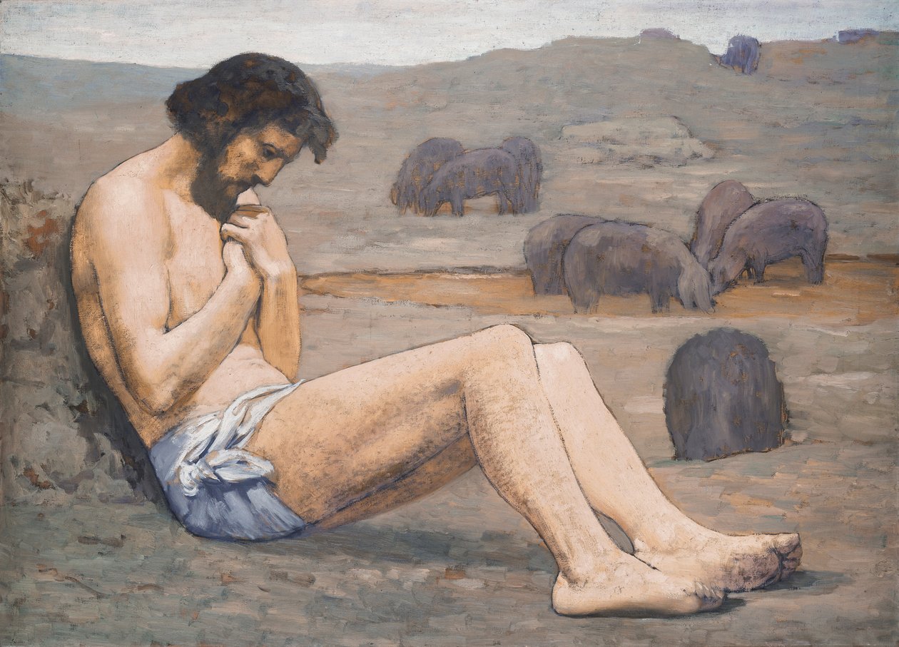 Marnotratný syn, c. 1879 (olej na plátně) od Pierre Puvis de Chavannes