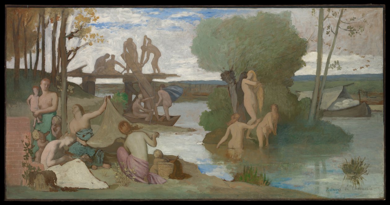 Řeka od Pierre Puvis de Chavannes