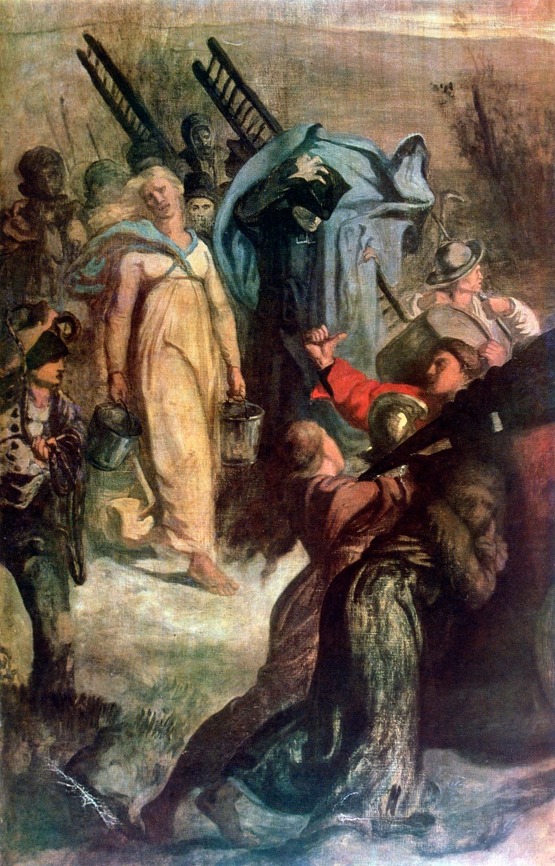 The Village Firemen, detail, 1857 od Pierre Puvis de Chavannes