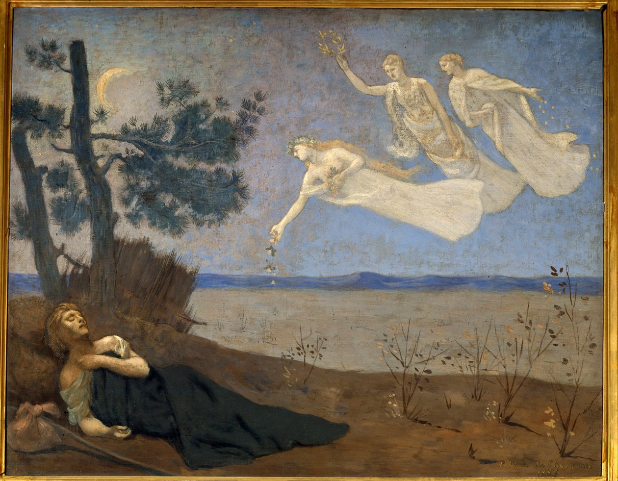 Sen. Obraz Pierra Puvise De Chavannes (1824-1898) od Pierre Puvis de Chavannes