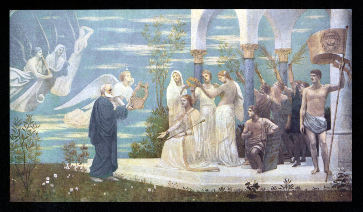 Victor HUGO - portrét od Pierre Puvis de Chavannes