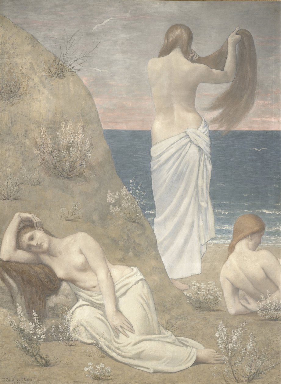 Young Girls by the Seaside, 1887 od Pierre Puvis de Chavannes