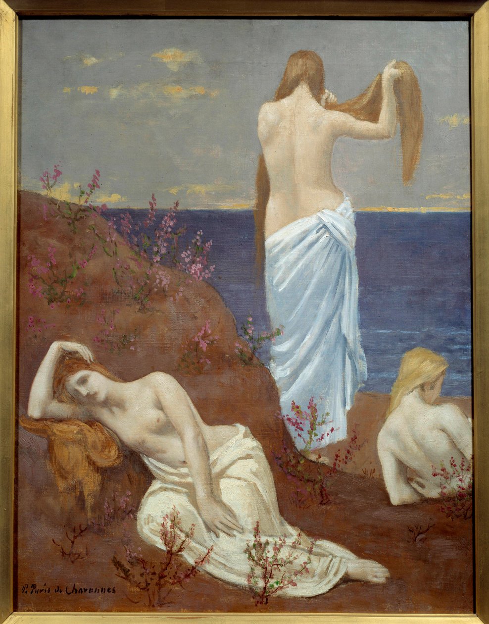 Mladé dívky na moři Malba Pierra Puvise de Chavannes (1824-1898) 1879 Olej na plátně, rozm. 0,61x0,47 m Paříž, Musee d