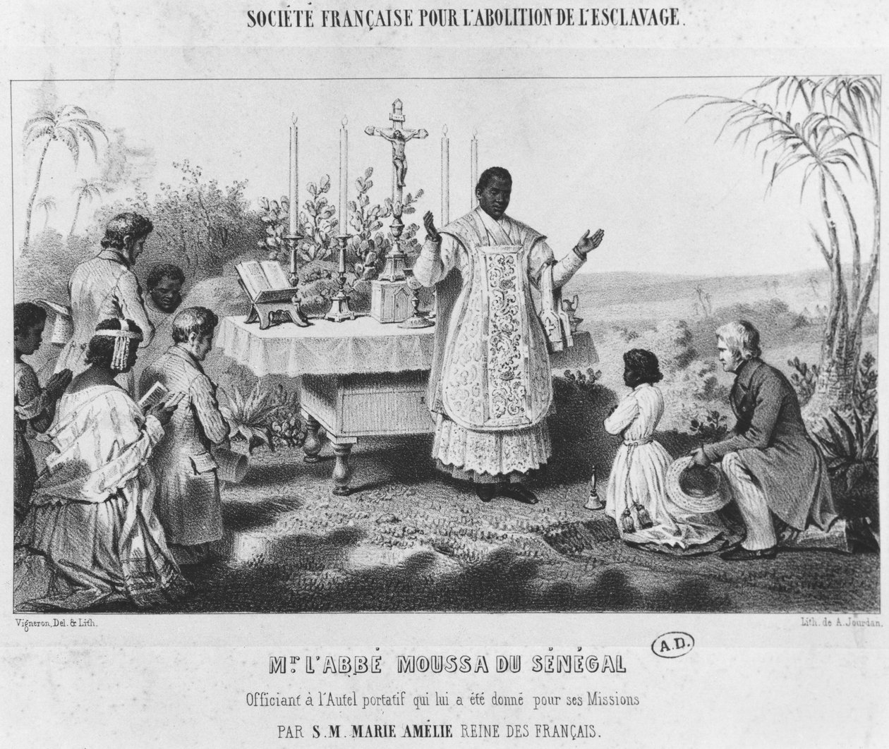 Opat Moussa, Senegal, kolem roku 1840 od Pierre Roch Vigneron
