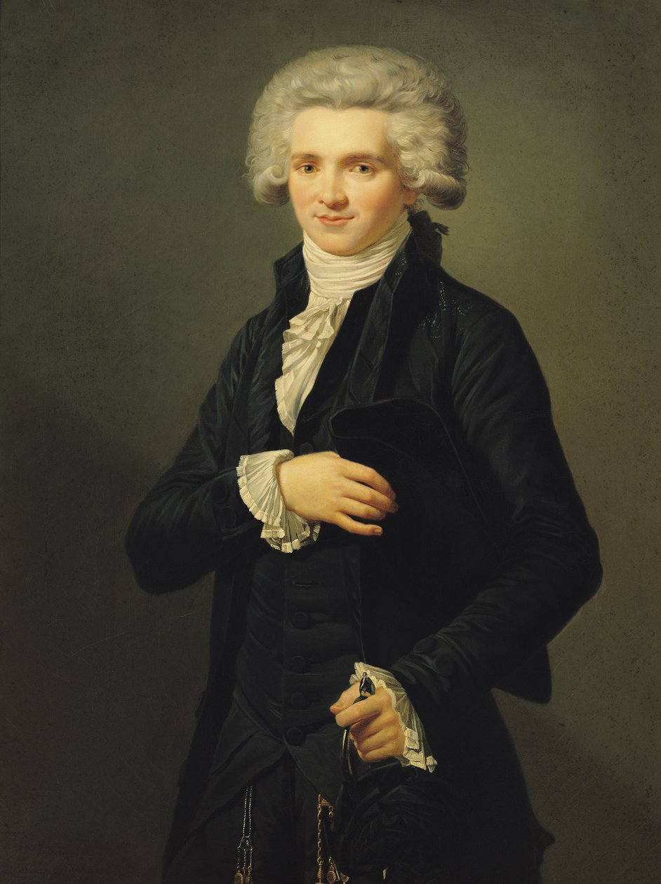 Maximilien de Robespierre (1758-94) 1791 (olej na plátně) od Pierre Roch Vigneron
