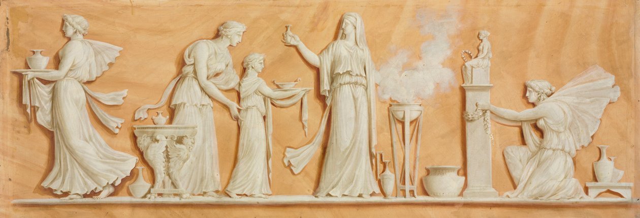 Overdoor Painting, 1790s. od Pierre Rousseau