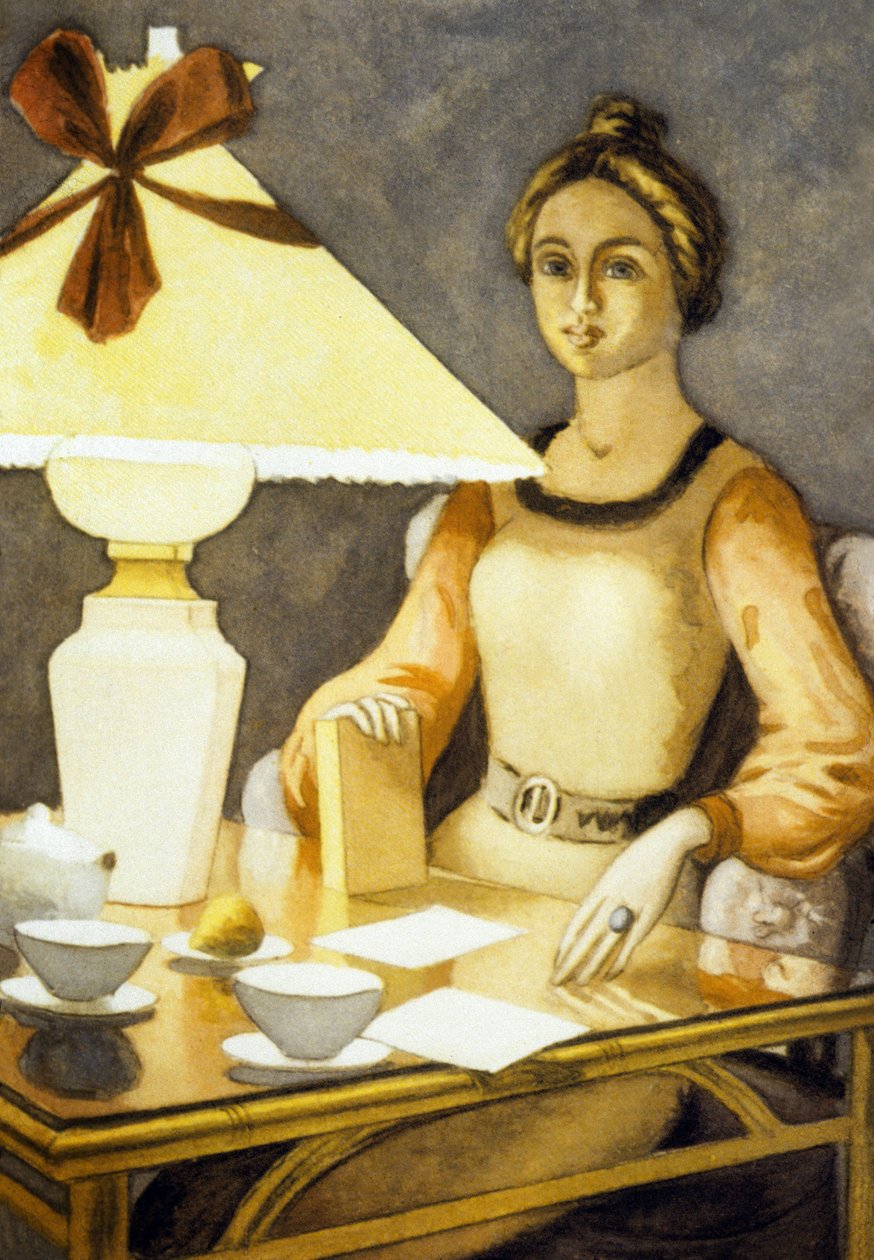 Angele, ilustrace z "Paludes" od Andre Gide od Pierre Roy