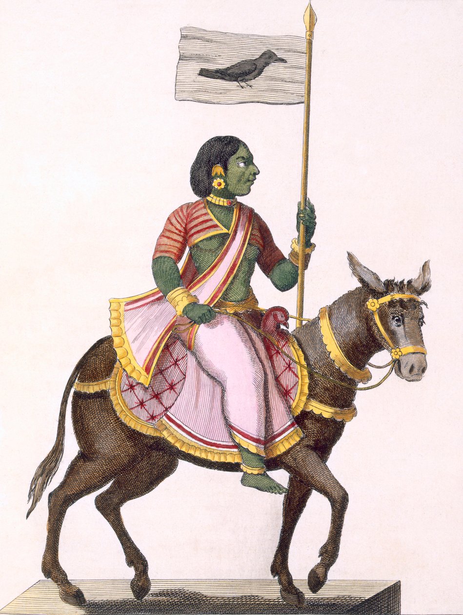 Moudevi, bohyně sváru a bídy, 1782. od Pierre Sonnerat